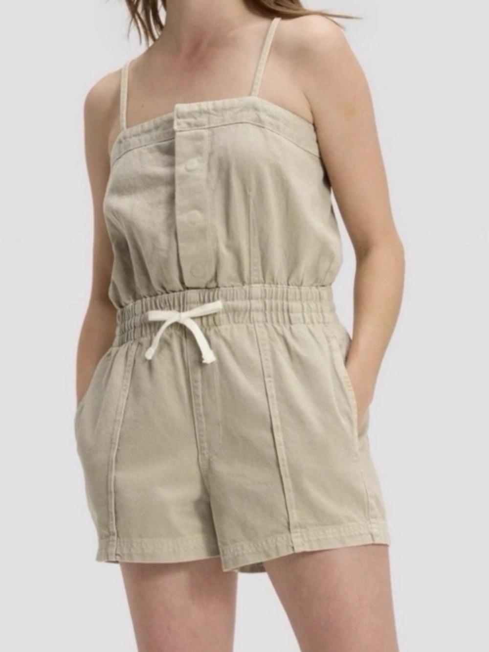 Universal Thread Target Short Romper Khaki Green NWT Size M